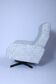 Fauteuil pivotant tissu noir et blanc type de chaise armoire boucle