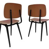 Vintage set of 4x Friso Kramer Revolt chairs Ahrend de Cirkel dutch design