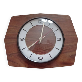 Pendule/Horloge En Formica - Années 60 - Vintage