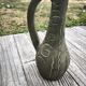 Large vintage ceramic pitcher vase – relief spiral decoration – no.