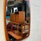 Vintage Mirror, Teak Wood, Sweden 1950's