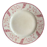 Assiette, plat de présentation Longwy terre de fer