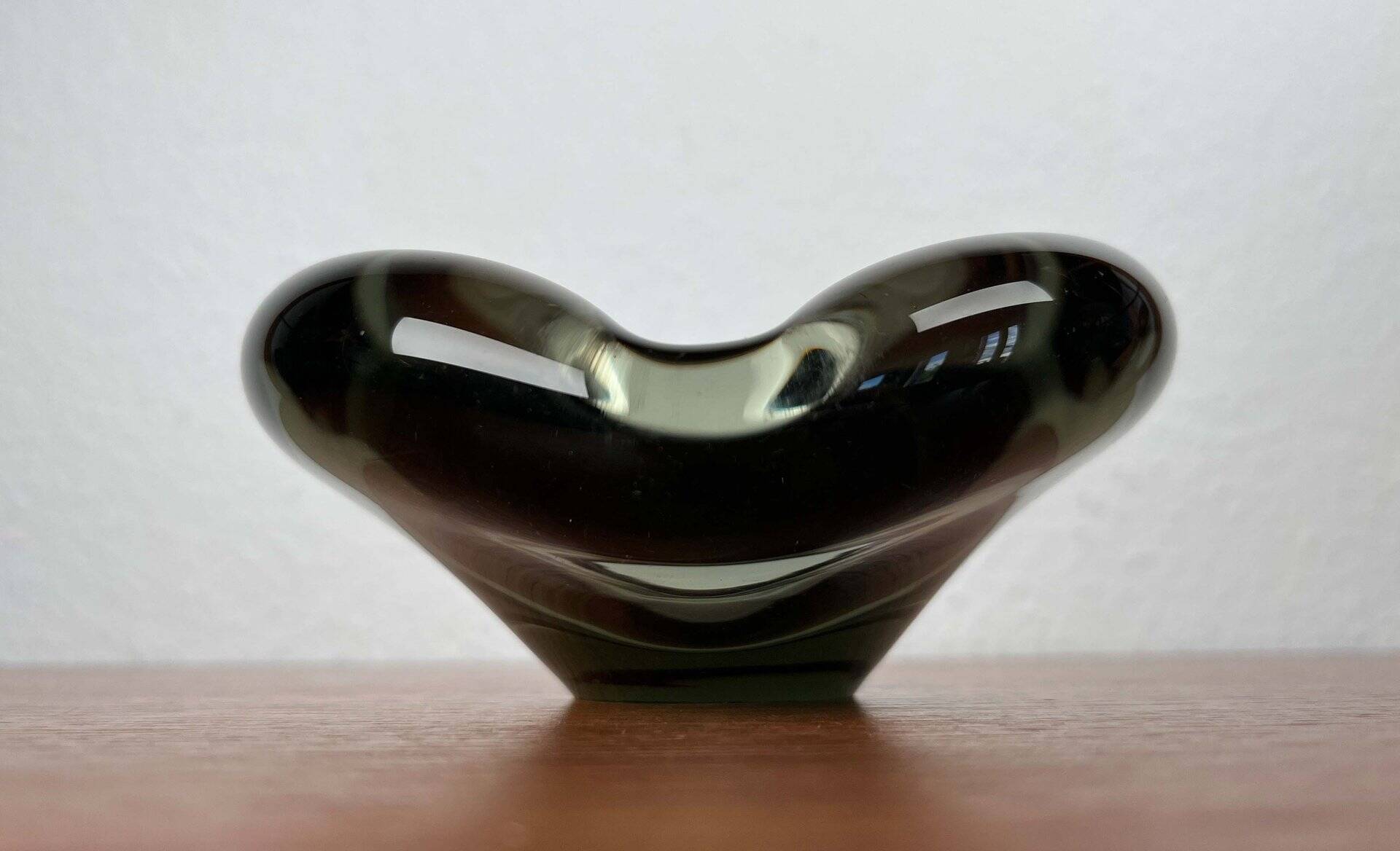 Mid-Century Danish Glass Ashtray by Per Lütken for Holmegaard, 1962