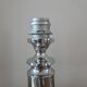 Pair of vintage chrome lamp bases