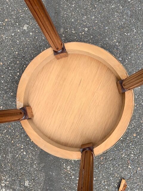 Table basse bouillotte de style Louis XVI