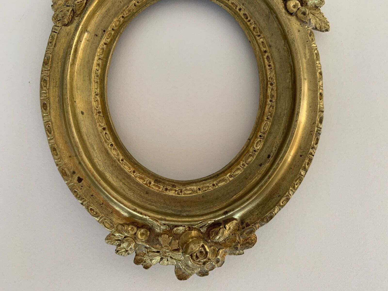 Bronze frame gild napoleon iii xix floral decoration