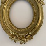 Bronze frame gild napoleon iii xix floral decoration