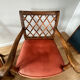 2 fauteuils vintage en bois et tissu