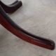 Round mahogany table, Danish design, 1970s, made in Denmark.
