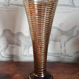 Art deco vase in gold glass