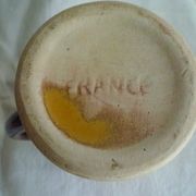 Service to orangeade in glazed earth, 1970s