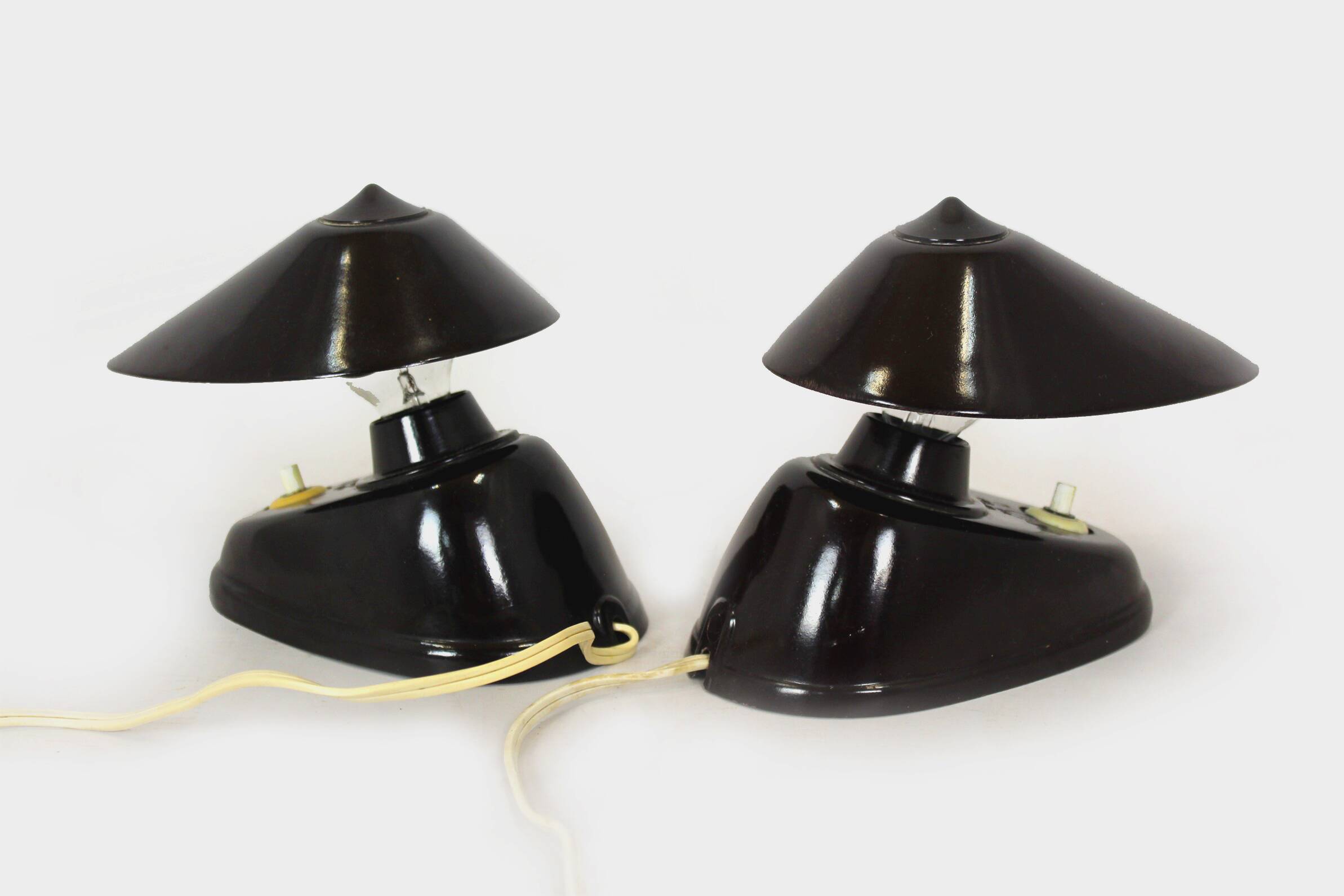 Bauhaus Bakelite Table Lamps from Esc, 1940s, Set of 2
