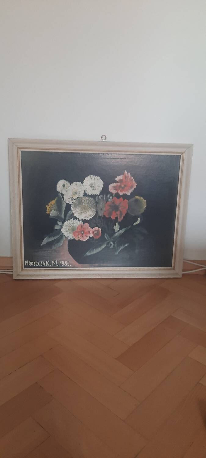 Painting bouquet of flowers