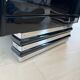 Art Deco Bedside Cabinets in Black Lacquer & Chrome, France, 1930, Set of 2