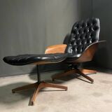 Iconic "Mr. Chair" Armchair & Ottoman – George Mulhauser for Plycra