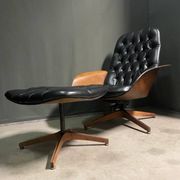 Iconic "Mr. Chair" Armchair & Ottoman – George Mulhauser for Plycra