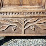 Small piece of furniture with 1 door, old oak jam cupboard