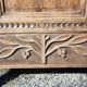 Small piece of furniture with 1 door, old oak jam cupboard