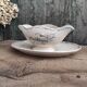 French antique sauce boat made for the Expo Paris 1900, from A. Lebacqz Bouchart