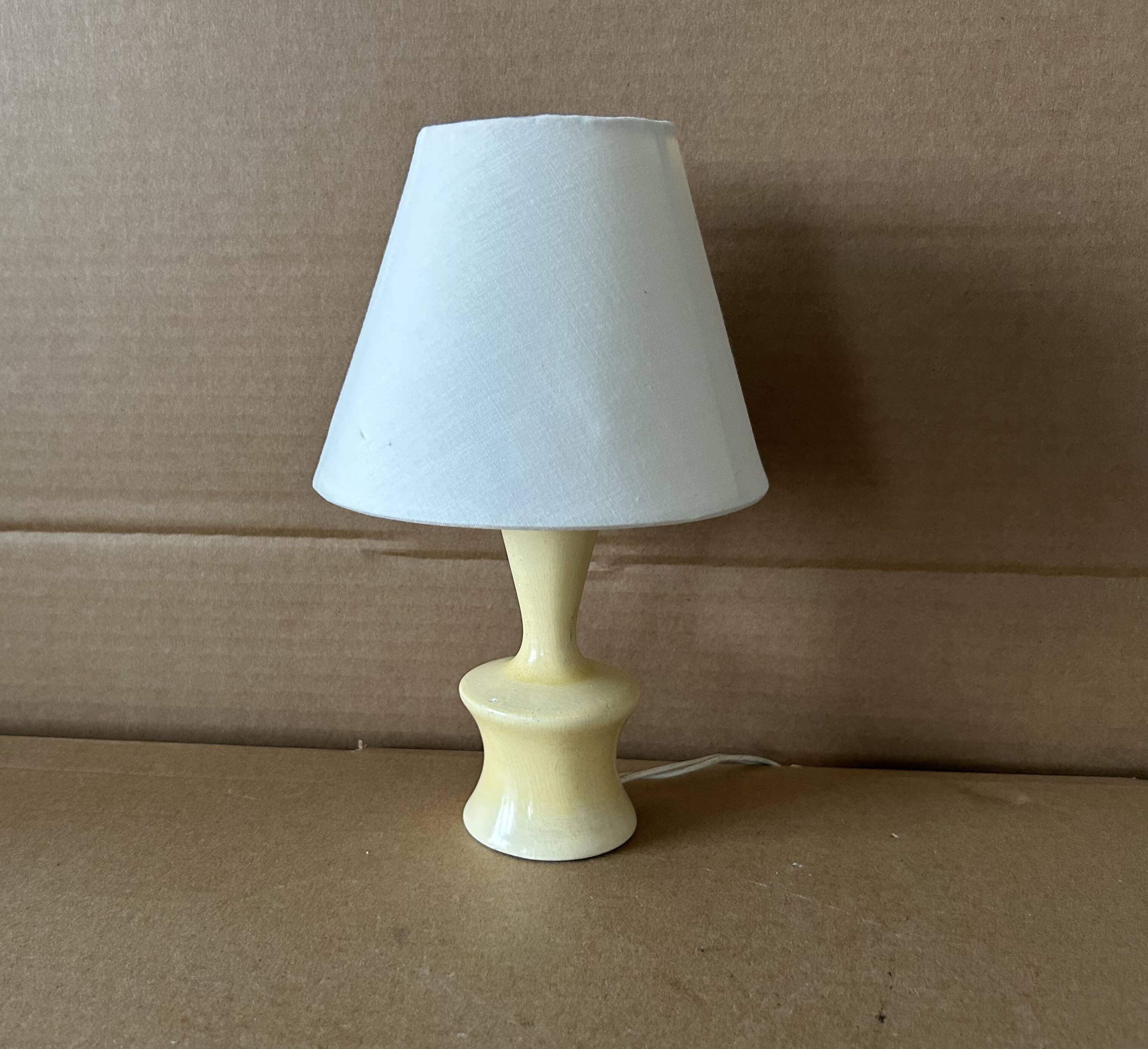 Small antique wooden lamp