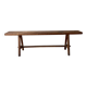 Solid wood bench