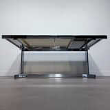 Extendable chrome dining table