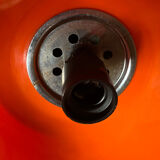 Orange globe pendant lamp 80s