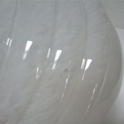 Pair of porcelain sconces brass glass of clchy white art deco