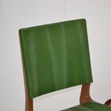 Pair of beech chairs from Maurice Pré