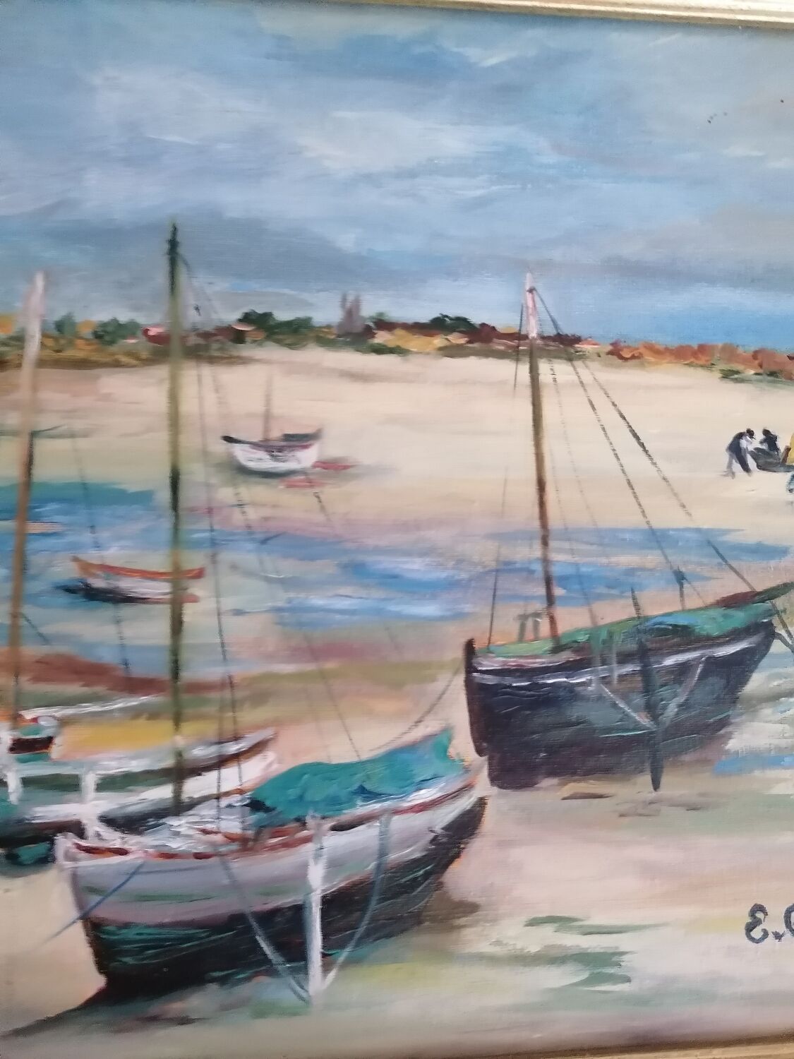 Oil painting Low tide
