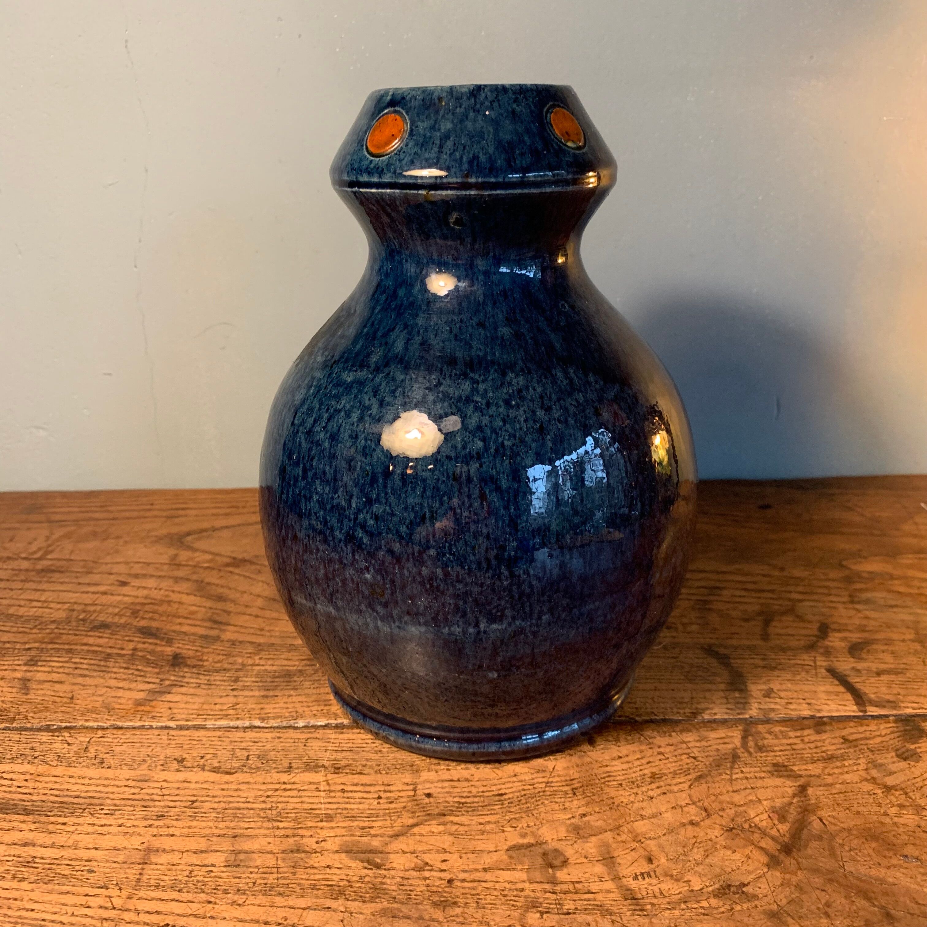 Art nouveau vase faience Thulin