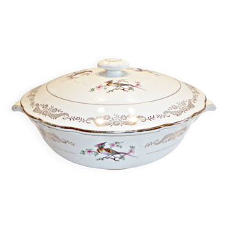 France vintage - earthenware soup tureen from gien france