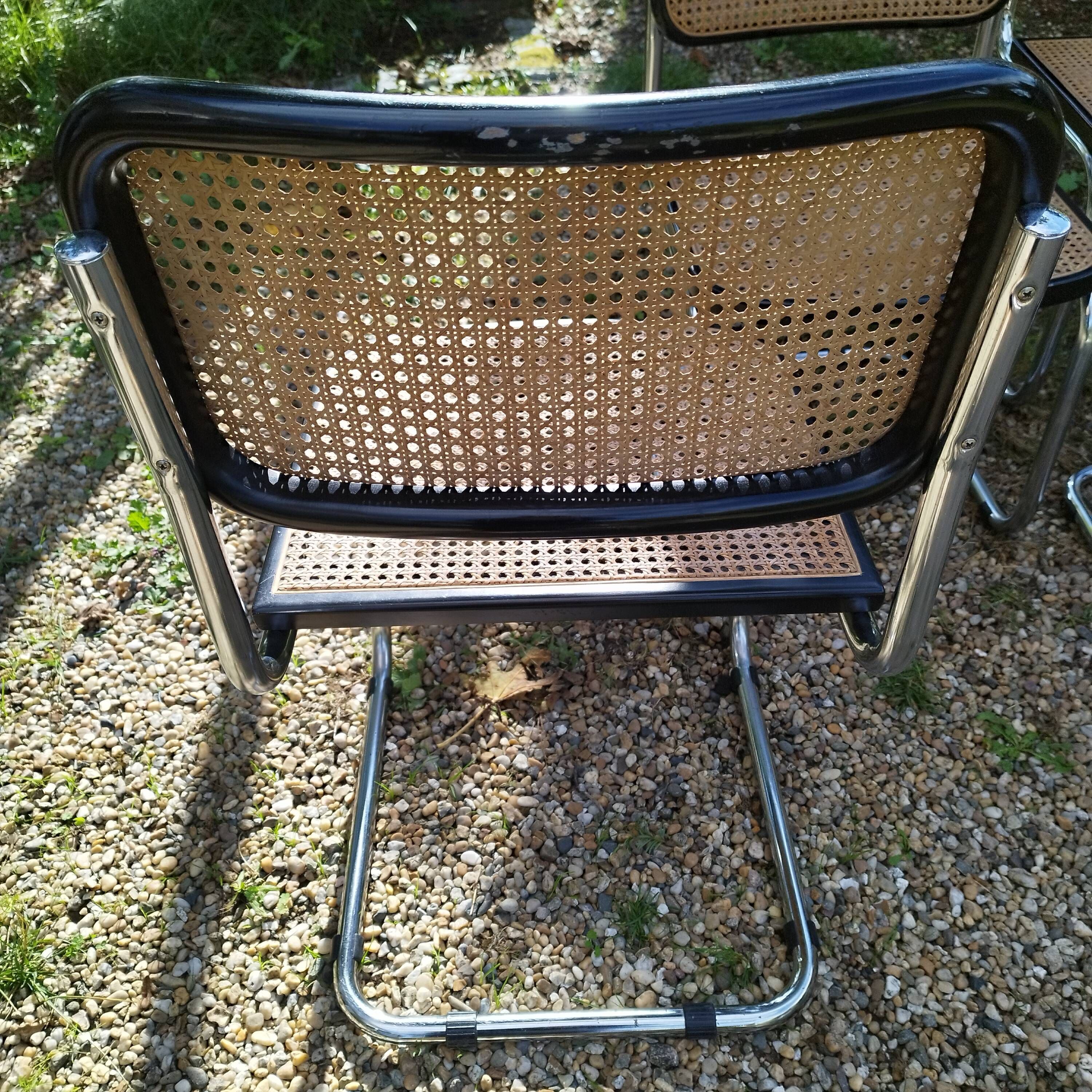 Vintage style chairs Cesca B32 Marcel Breuer
