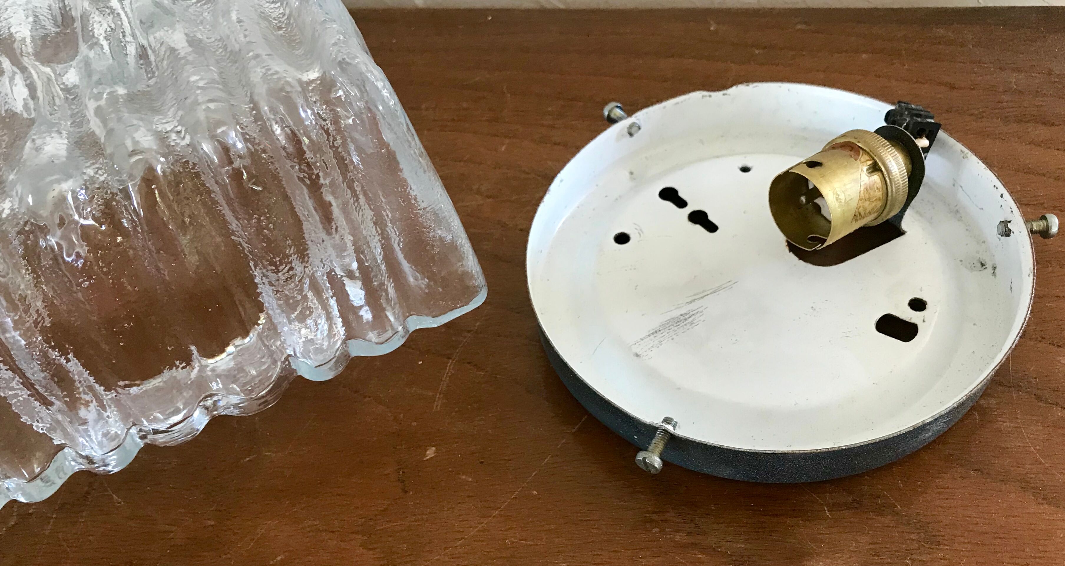 Vintage square glass ceiling