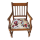 English style armchair in solid wood