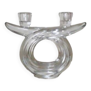 Bougeoir en cristal de Vannes