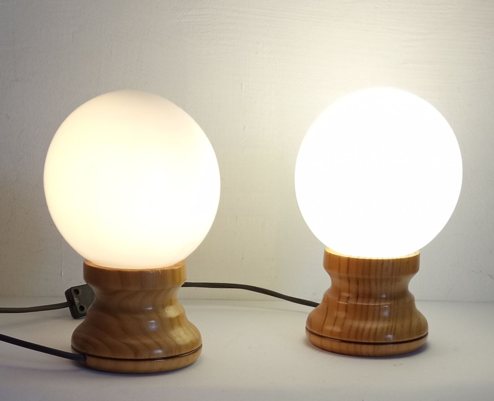 Pair of bedside lamps