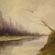 Signed Italian Landscape Painting From 20th Century