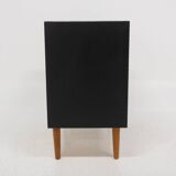 Scandinavian chest of drawers in teak and skai, Sweden, 1960