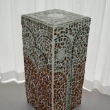 Colonne stèle en mosaïque années 70