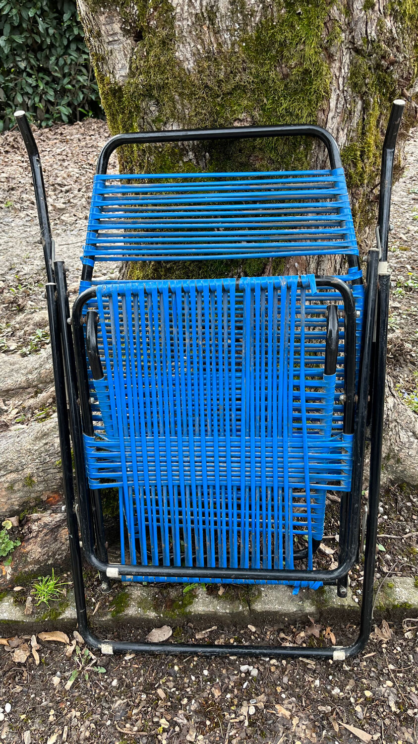 Vintage spaghetti chaise longue