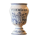 Signed pharmacy pot, marked Theriaca