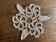 Crochet doily, vintage, beige