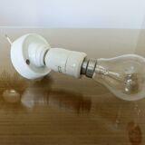 Minimalist art deco wall lamp, porcelain, 1930s-40s