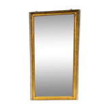 Miroir de style Louis XVI en bois et stuc doré XIX siècle Trumeau de cheminée