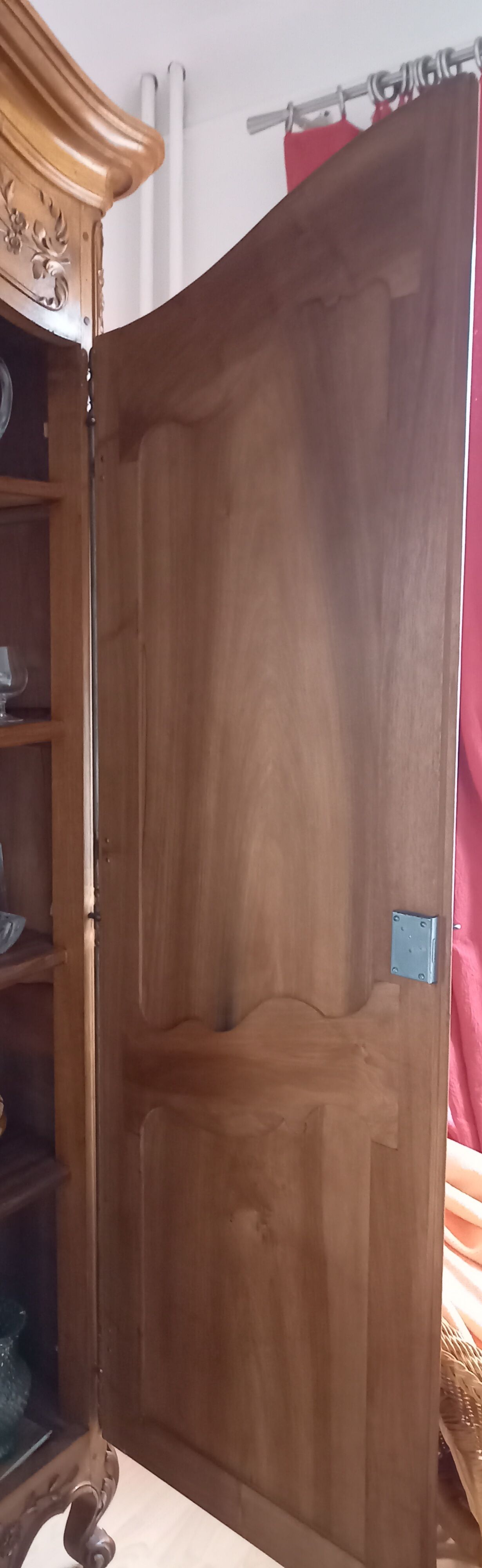 Old provencal walnut wardrobe