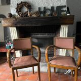 Pair of bridge armchairs
