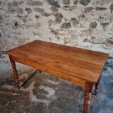Antique dining table in French cherry wood 1900–1920 – Provincial farmhouse table