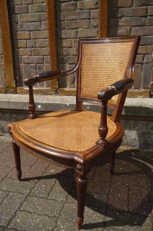 19th-century canna chair