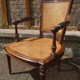 Fauteuil canné époque XIXe